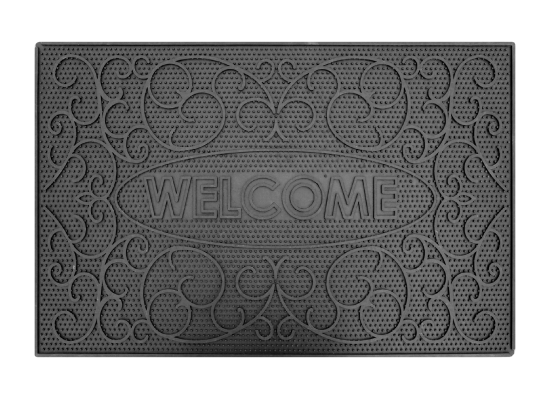 Изтривалка Welcome стил черна